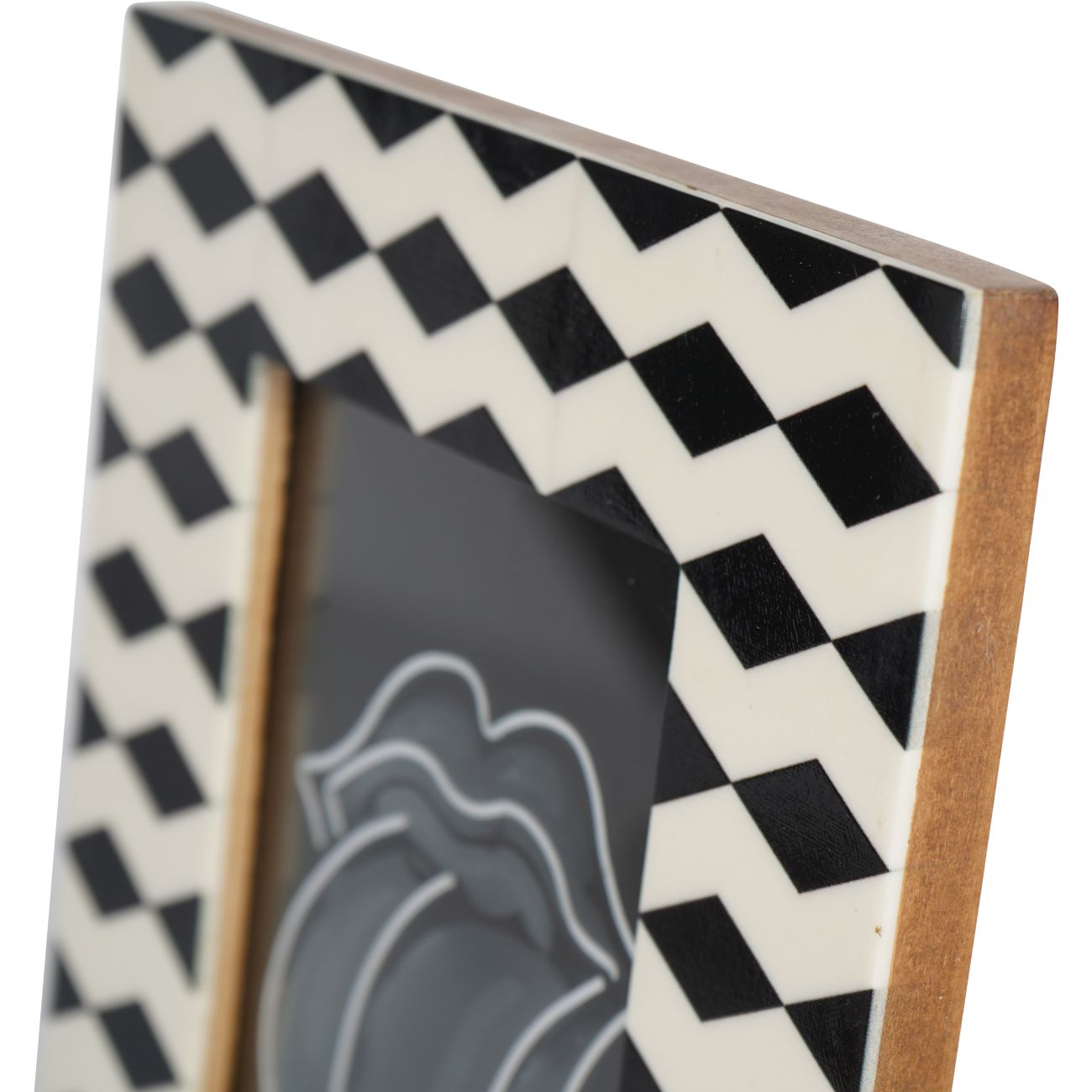 Anya Photo Frame in Black & White 10x15cm